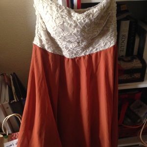 Asymmetrical Crème Lace Dress